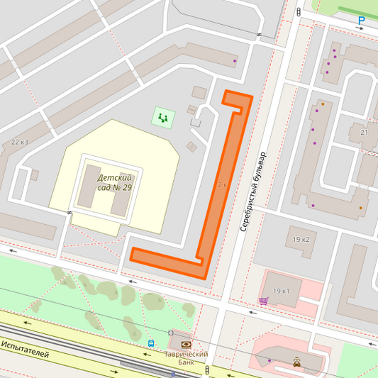 22 к1, Серебристый бульвар, Komendantsky Aerodrom, округ Комендантский аэродром, Saint Petersburg, Saint Petersburg, Northwestern Federal District, 197227, Russia