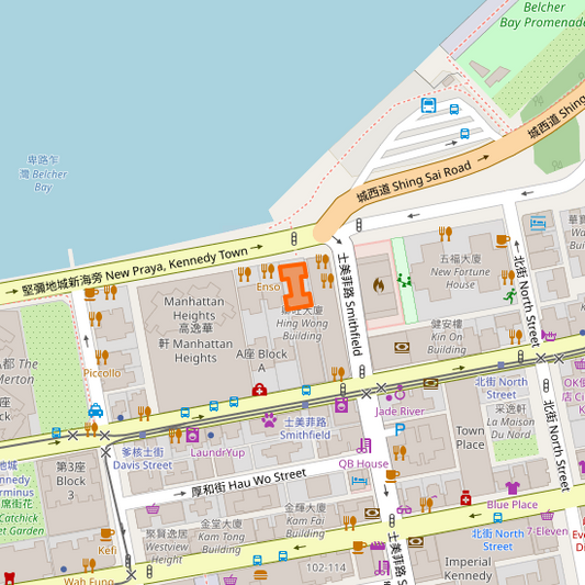 Block A, 25, New Praya, Kennedy Town, Kennedy Town, Central and Western District, Hong Kong Island, Hong Kong, 000000, China